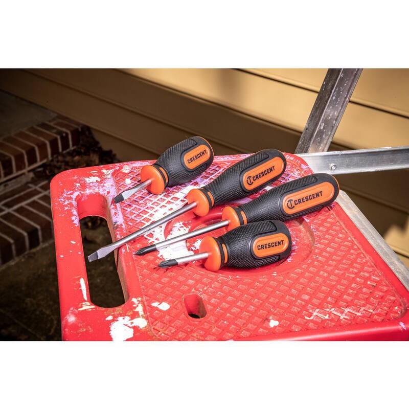 Set de destornilladores Phillips, Ranurados y Torx de Crescent con mangos de tres lóbulos de material dual (20 piezas) - CSDS20PCSET