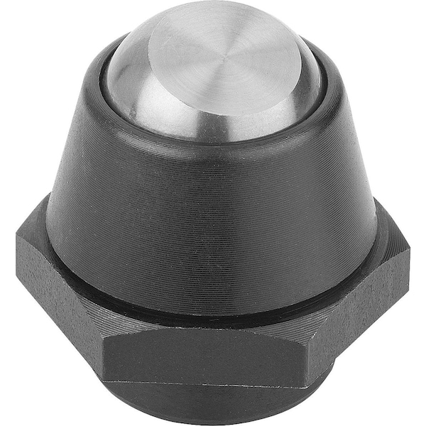 Kipp Self-Aligning Pads Swivel Angle 20° D1=22, Form:C Steel - K0283.108