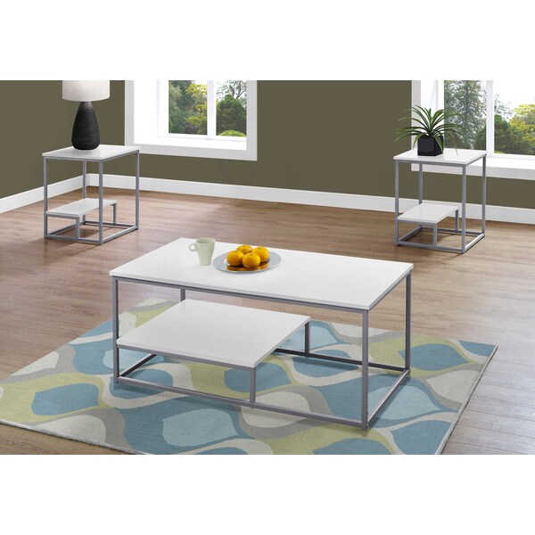 Monarch Specialties Dining Table - 36"X 48" / Taupe Reclaimed Wood-Look/Black - I 7961P