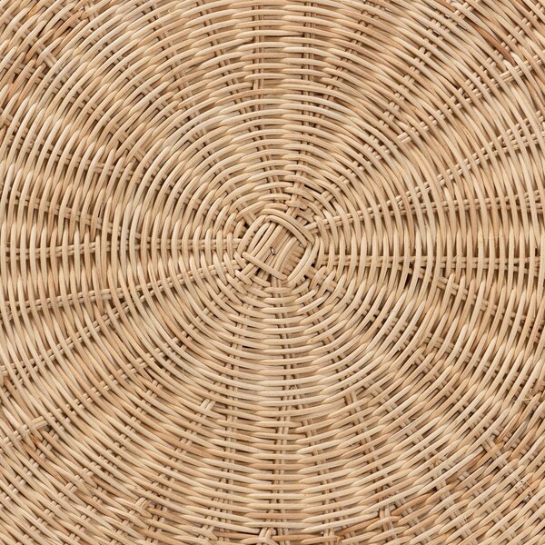 Baxton Studio Abbey Modern Bohemian Natural Brown Antique Rattan Coffee Table - 219-12718-ZORO