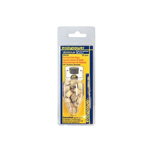 Eazypower 20PK 38 Oak FH Plug - 30223