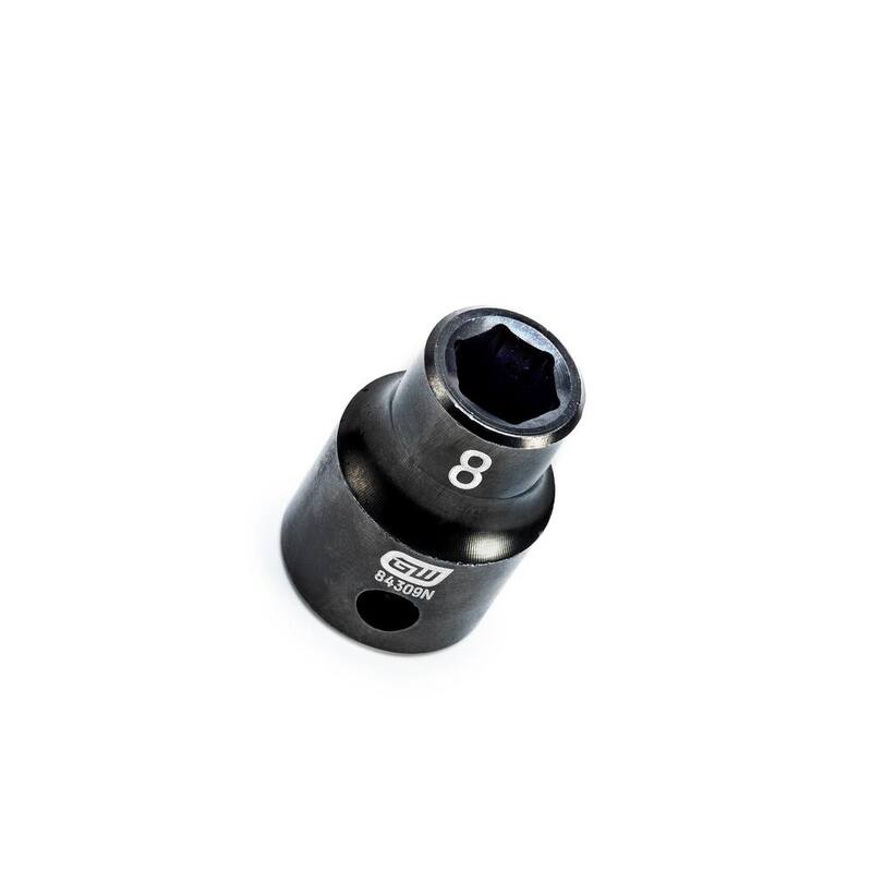 Set de 12 piezas de dados de impacto métricos estándar de 6 puntos de 3/8 pulgadas de GEARWRENCH - 84911N