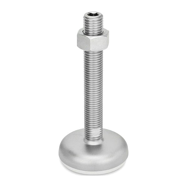 J.W. Winco Male-End Leveling Mount, 4.73 in H - 31-100-3/4X10-100-B2-UK