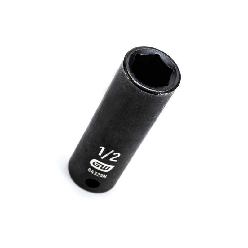 Juego de llaves de impacto estándar y profundo SAE de 6 puntos de 3/8 pulgadas de GEARWRENCH (25 piezas) - 84919N