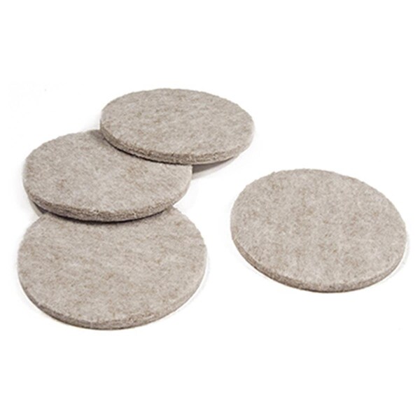 Convenience Concepts 2.25 in. TruGuard Round Pads, Tan, 4PK - HI3254462