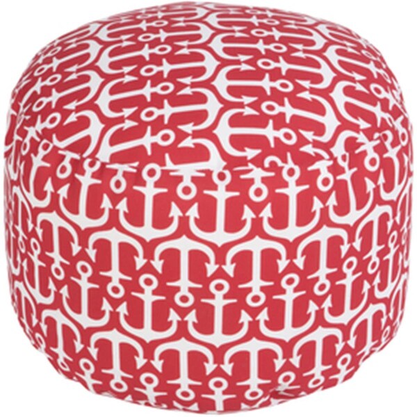 Templeton Rug  Round Ivory Pouf 20 x 13 in. - TE1430246