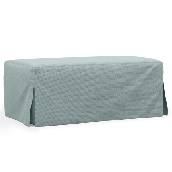 Sunset Trading Newport Slipcovered Ottoman Ocean Blue - SY-130030-391043