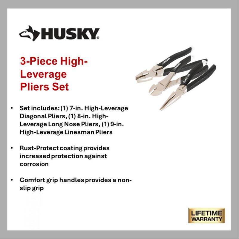 Set de alicates de 3 piezas - 90917 Husky