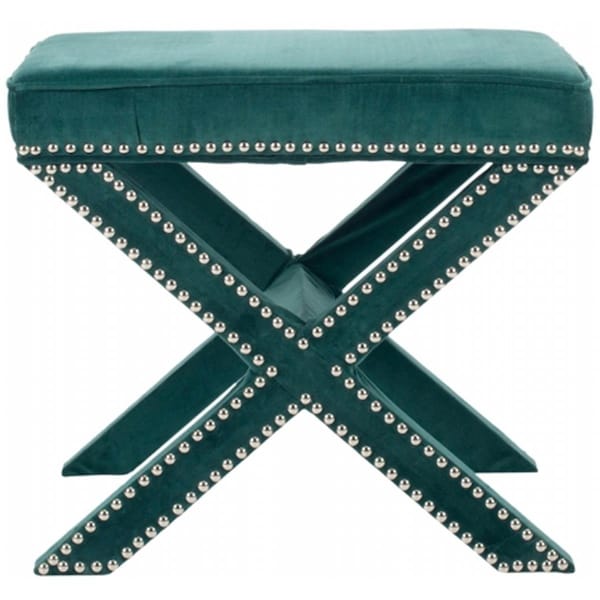 Safavieh Palmer Ottoman, Marine - 19 x 21.5 x 21.5 in. - MCR4589U