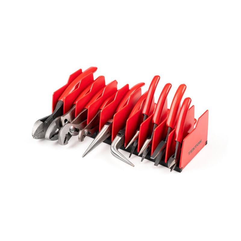 TEKTON Conjunto de 10 piezas de pinzas de agarre, corte y mini pinzas con soporte - PLR99204