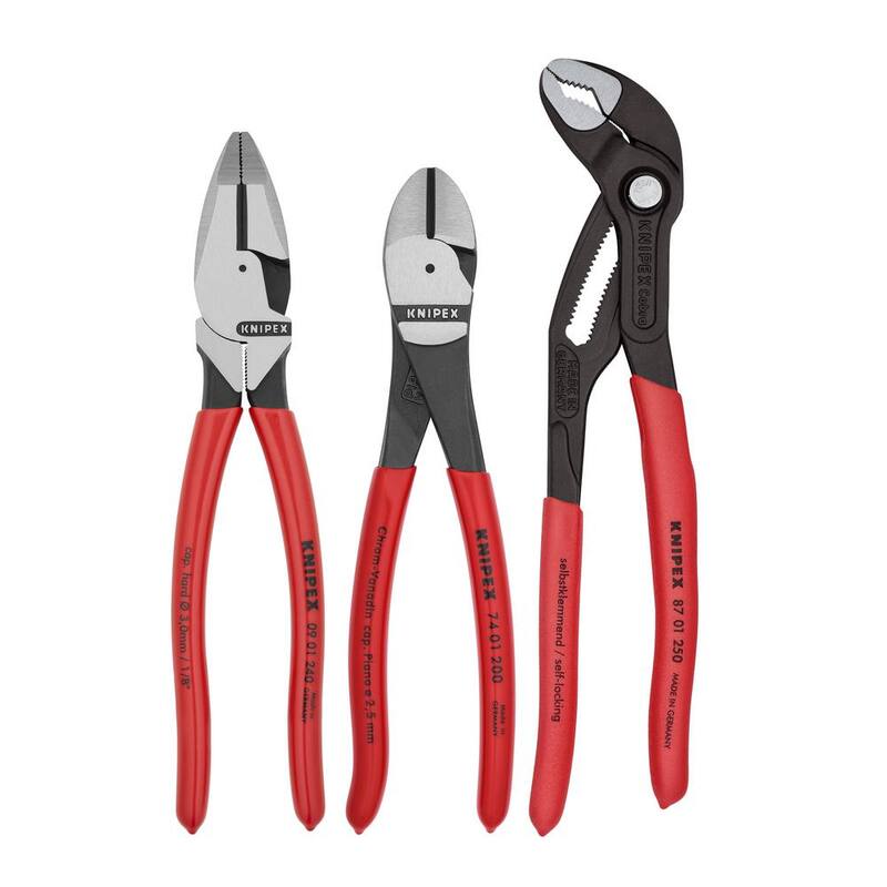 Juego de 3 pinzas profesionales KNIPEX - 9K 00 80 157 US
