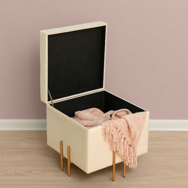Fabulaxe 16 W, 16.5 H, Velvet, Ivory - QI003937.IV