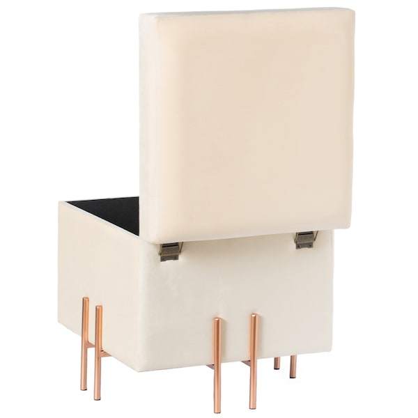 Fabulaxe 16 W, 16.5 H, Velvet, Ivory - QI003937.IV