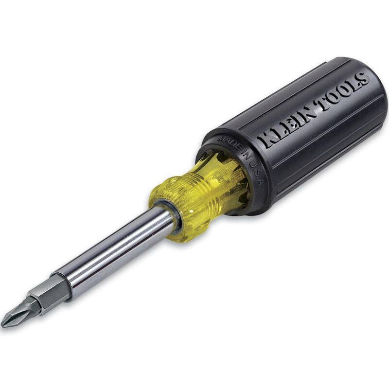 Juego de Herramientas Klein Tools 9 in. Journeyman de Corte Lateral y Cribado de Alta Resistencia con Destornillador Multi-Bit - M2O41634KIT