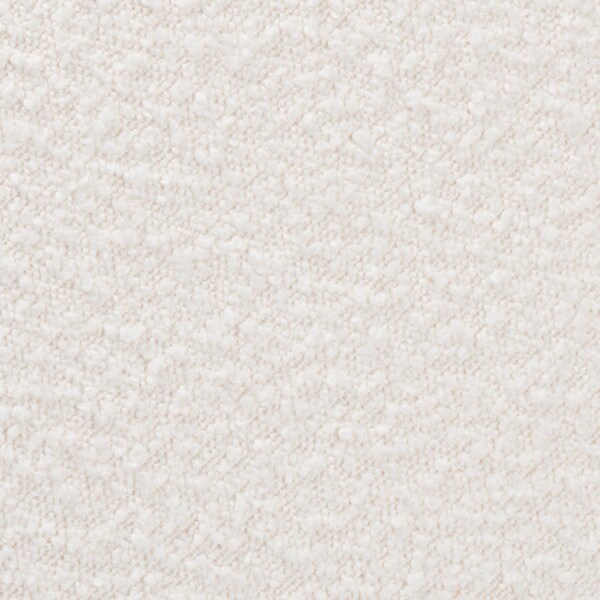 Baxton Studio Fisk Japandi Cream Boucle Fabric and Walnut Brown Finished Wood Ottoman Footstool - 233-13324-ZORO