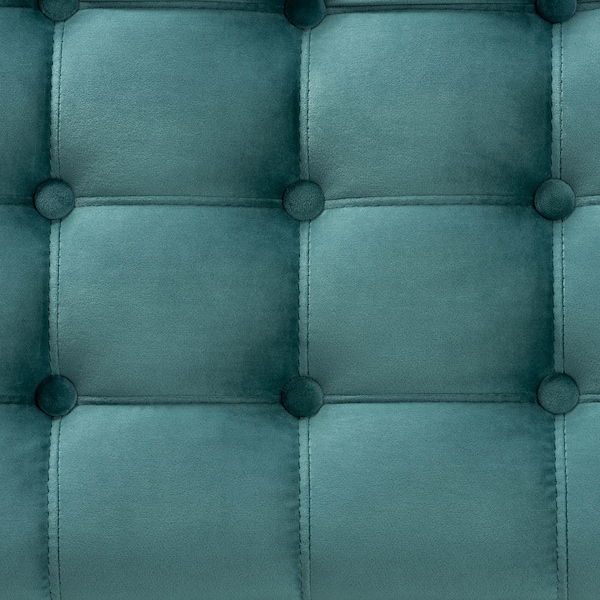 Baxton Studio Kaylee Teal Blue Velvet Upholstered Tufted Storage Ottoman Bench - 160-9936