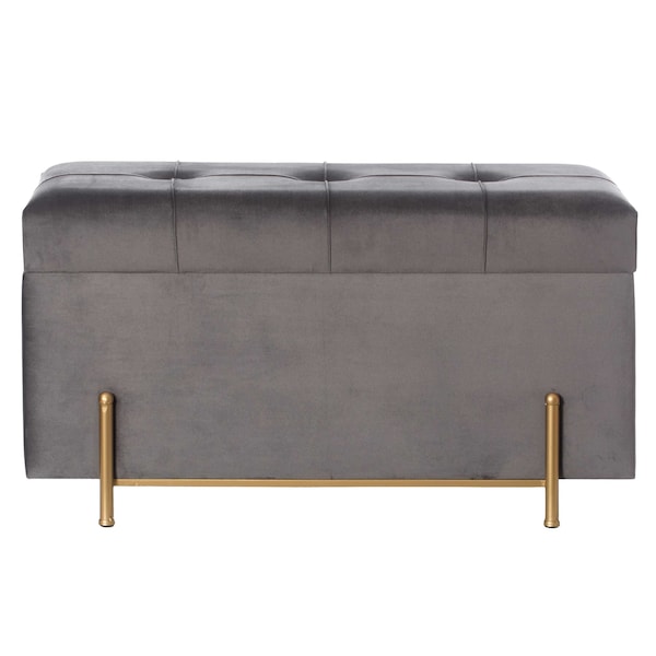 Fabulaxe 31.5 W, 18 H, Velvet, Gray - QI003938.GY
