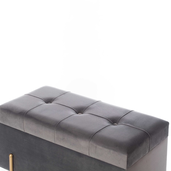 Fabulaxe 31.5 W, 18 H, Velvet, Gray - QI003938.GY