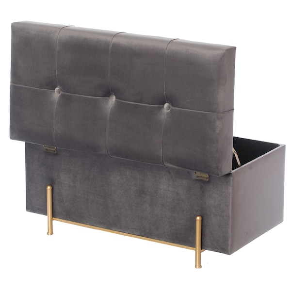 Fabulaxe 31.5 W, 18 H, Velvet, Gray - QI003938.GY