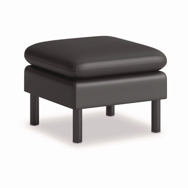 Hon Sofas/Loveseats, 23" W, 17.5" H, Base: Steel; Upholstery: Polyurethane, Black - HONVP3LOTTBLK