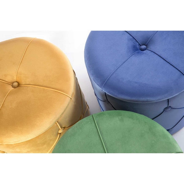 Fabulaxe 15.75 W, 15.5 H, Wood and Velvet, Yellow - QI003523Y