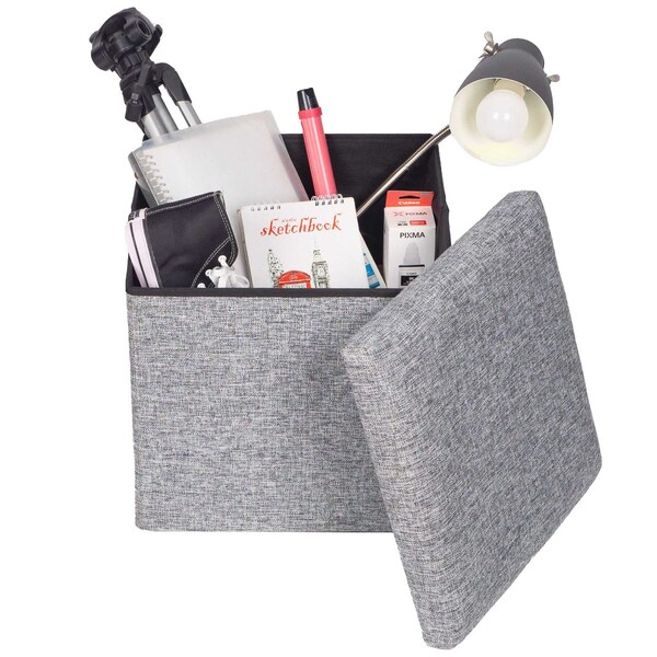 Vintiquewise 15 W, 15 H, MDF Wood, Gray - QI004429-M