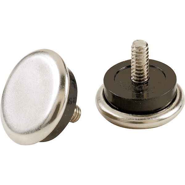 Kd Gabinetes 0.87 in. Silver Screw-On Nickel Chair Glide, 4PK - KD2743222