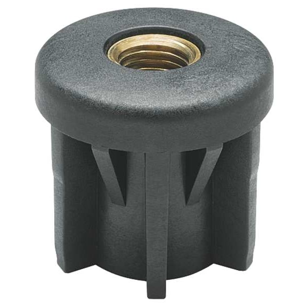 Elesa Tube End Caps, 1120 lb., Black - NDX.T-42,4X2,0-M14