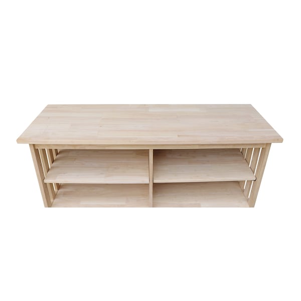 International Concepts Mission EnteRTAinment/ TV Stand, Unfinished - TV-31