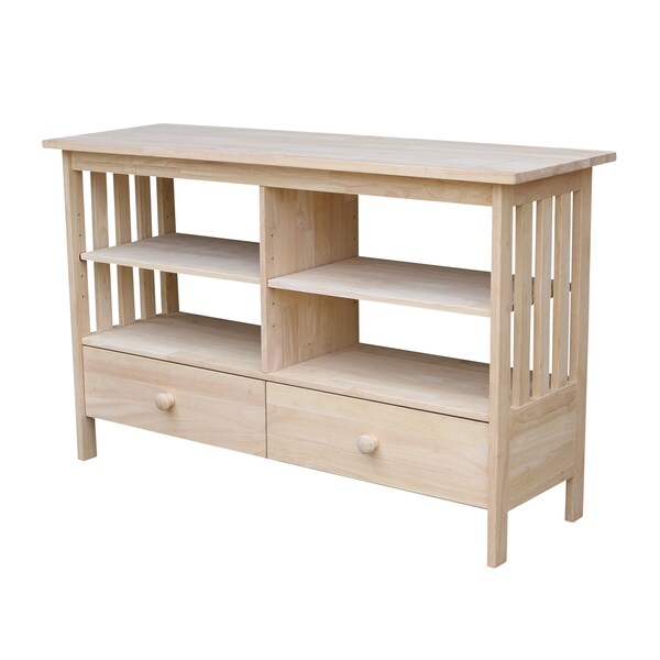 International Concepts Mission EnteRTAinment/ TV Stand, Unfinished - TV-31