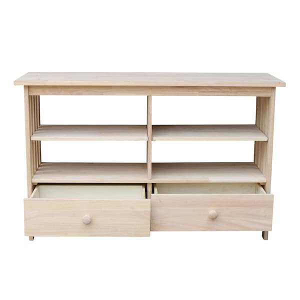 International Concepts Mission EnteRTAinment/ TV Stand, Unfinished - TV-31