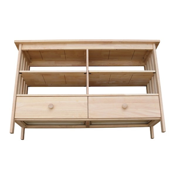 International Concepts Mission EnteRTAinment/ TV Stand, Unfinished - TV-31