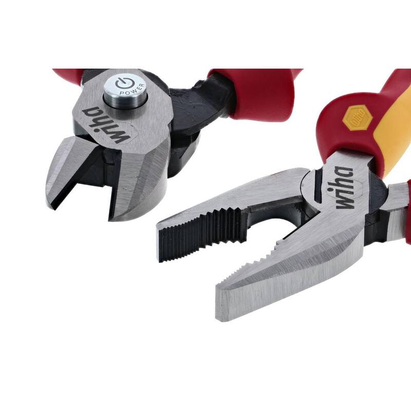 Juego de alicates combinados aislados y cortadores compuestos BiCut (2 piezas) - 32862