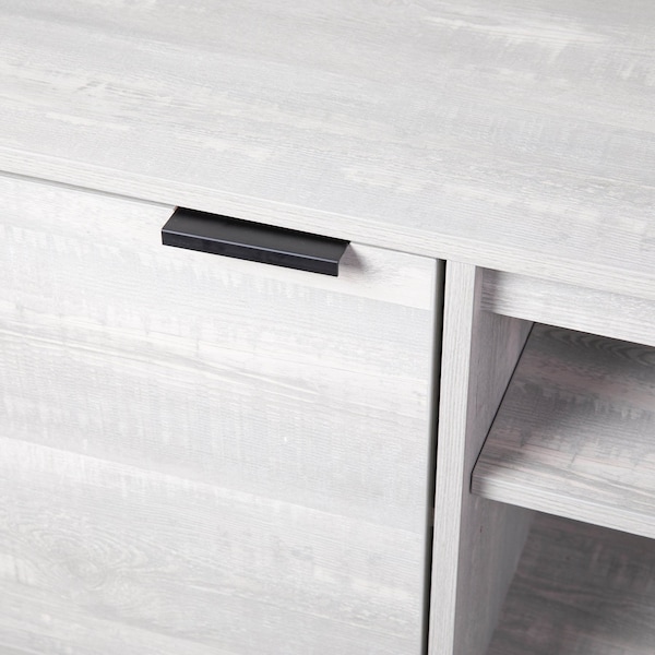 Flash Furniture 70 Gray TV Stand with Shelves and Storage - ZG-129-70-GY-GG
