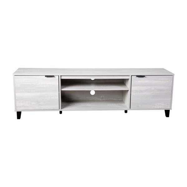 Flash Furniture 70 Gray TV Stand with Shelves and Storage - ZG-129-70-GY-GG