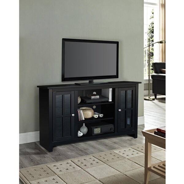International Concepts 48" Entertainment / TV Stand with 2 Doors, Black - TV46-34
