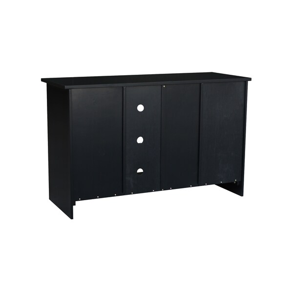 International Concepts 48" Entertainment / TV Stand with 2 Doors, Black - TV46-34