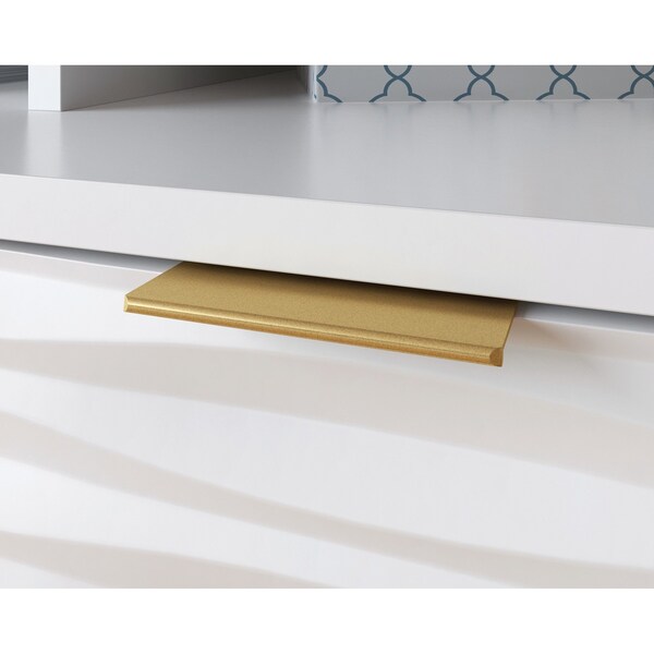 Sauder Morgan Main 80 in. Credenza Wh A2 , Accommodates up to an 85 in. TV weighing 135 lbs - 428260