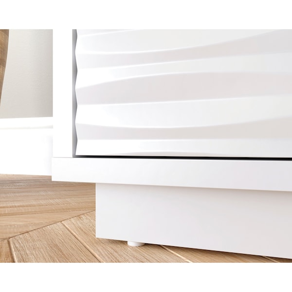 Sauder Morgan Main 80 in. Credenza Wh A2 , Accommodates up to an 85 in. TV weighing 135 lbs - 428260