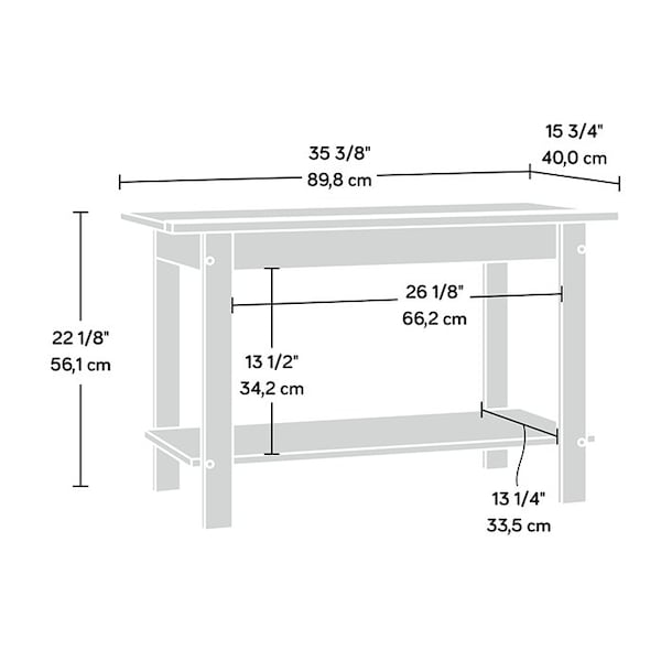 Sauder Beginnings Beginnings Tv Stand Cnc , Accommodates up to a 37 in. TV weighing 35 lbs - 413022