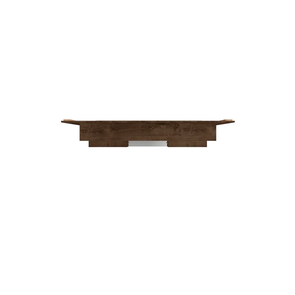 Manhattan Comfort Plaza 64.25 Floating Entertainment Center, Rustic Brown - 224BMC9