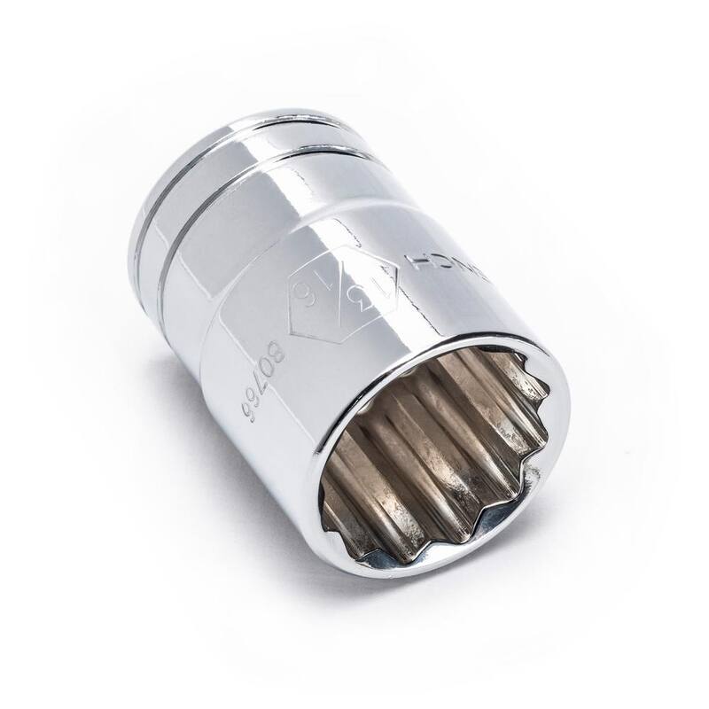 Juego de 13 piezas de dados estándar de 12 puntas SAE de 3/8 pulgadas de trinquete GEARWRENCH - 80561
