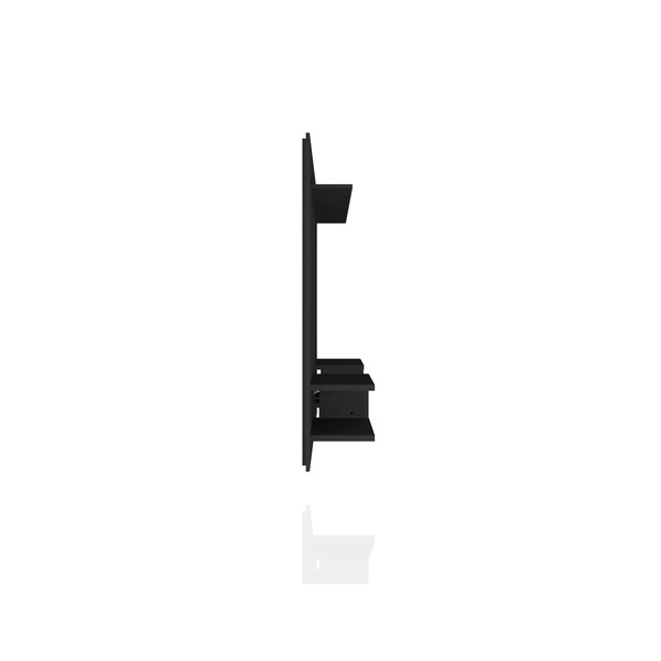 Manhattan Comfort Plaza 64.25 Floating Entertainment Center, Black - 224BMC8