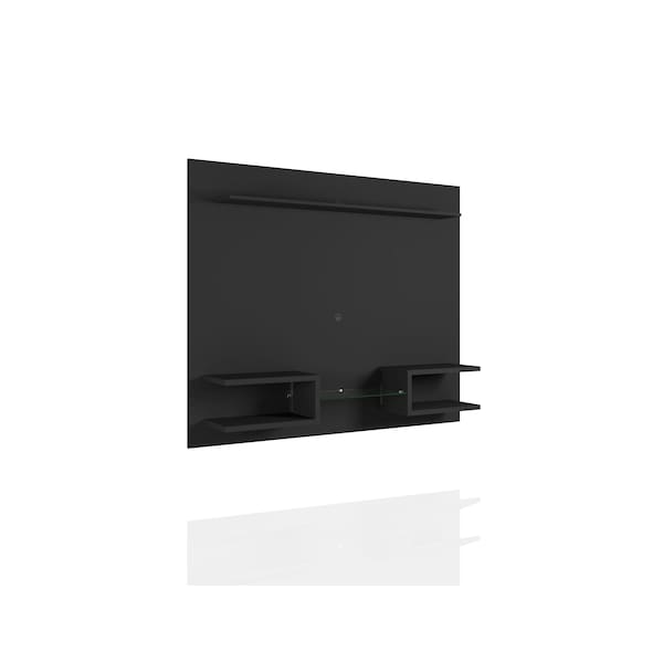 Manhattan Comfort Plaza 64.25 Floating Entertainment Center, Black - 224BMC8