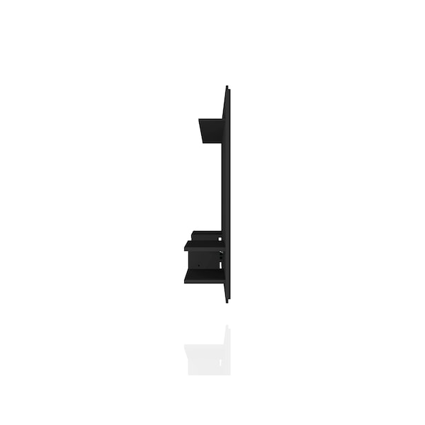 Manhattan Comfort Plaza 64.25 Floating Entertainment Center, Black - 224BMC8