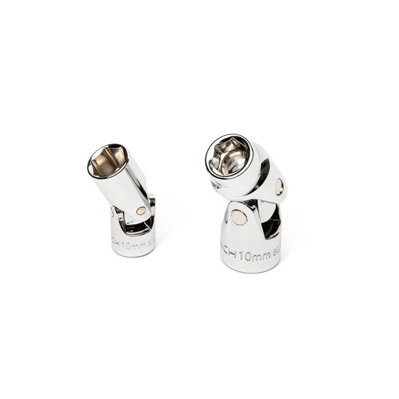 Juego de dados de 10 mm de 6 puntos con carraca de 1/4 y 3/8 pulgadas (10 piezas) - 80319
