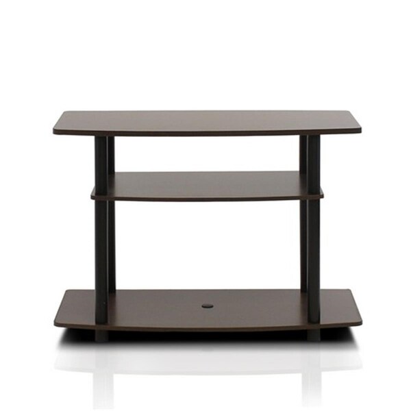 Furinno Furinno Turn-N-Tube No Tools 3-Tier TV Stands; Espresso & Black - 23.3 x 31.5 x 15.8 in. - 13192EX/BK
