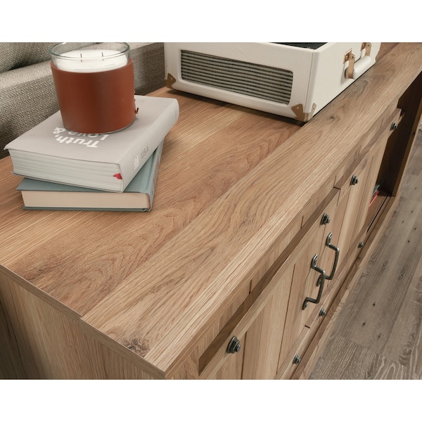 Sauder Entertainment  Credenza To , Accommodates up to a 70 in. TV weighing 95 lbs - 435104
