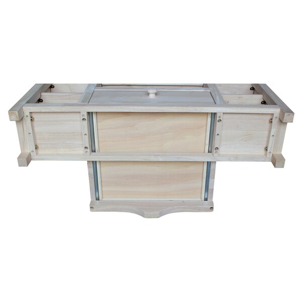 International Concepts Corner EnteRTAinment / TV Stand, Unfinished - TV-49