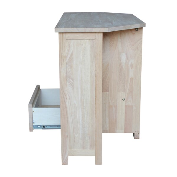 International Concepts Corner EnteRTAinment / TV Stand, Unfinished - TV-49